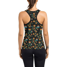 Load image into Gallery viewer, Dragon Lily Noir Women&#39;s Racerback Tank Top (Model T60) Racerback Tank Top (T60) e-joyer 
