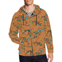 Load image into Gallery viewer, Dragon Lily Sierra All Over Print Full Zip Hoodie for Men (Model H14) All Over Print Full Zip Hoodie for Men (H14) e-joyer 
