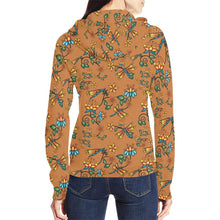 Load image into Gallery viewer, Dragon Lily Sierra All Over Print Full Zip Hoodie for Women (Model H14) All Over Print Full Zip Hoodie for Women (H14) e-joyer 
