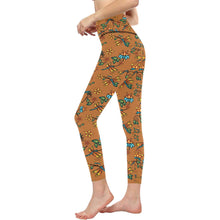 Load image into Gallery viewer, Dragon Lily Sierra All Over Print High-Waisted Leggings (Model L36) High-Waisted Leggings (L36) e-joyer 
