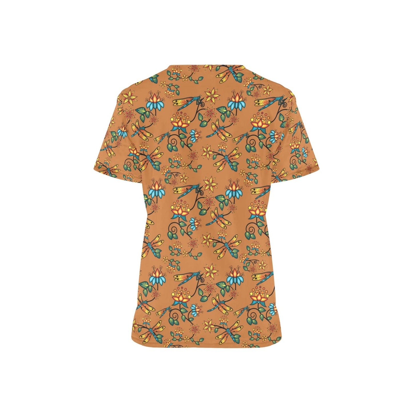 Dragon Lily Sierra All Over Print Scrub Top Scrub Top e-joyer 