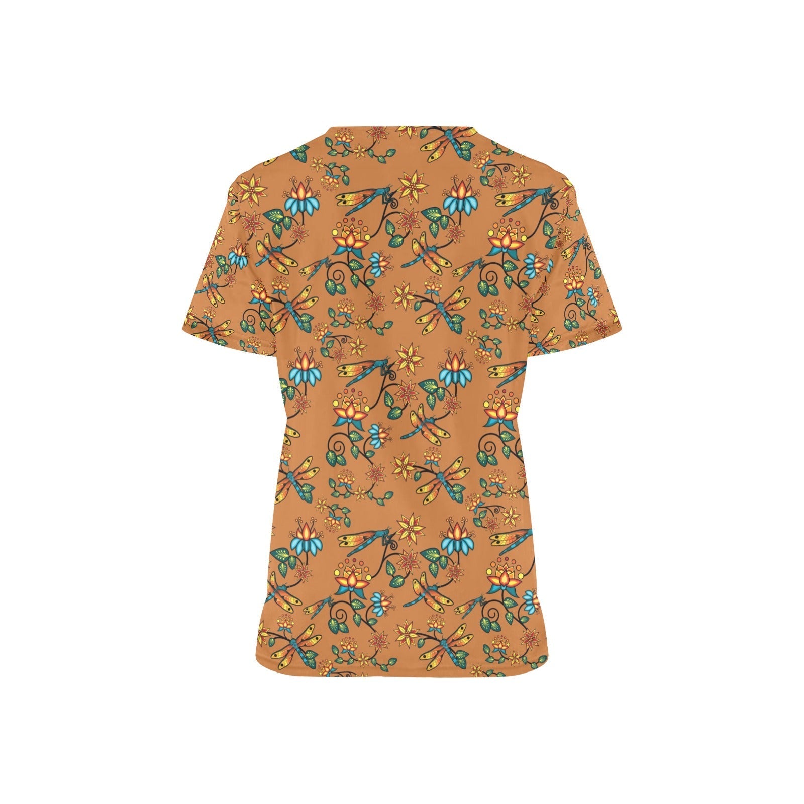 Dragon Lily Sierra All Over Print Scrub Top Scrub Top e-joyer 