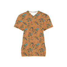 Load image into Gallery viewer, Dragon Lily Sierra All Over Print Scrub Top Scrub Top e-joyer 
