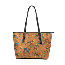 Load image into Gallery viewer, Dragon Lily Sierra Leather Tote Bag/Large (Model 1640) Leather Tote Bag (1640) e-joyer 
