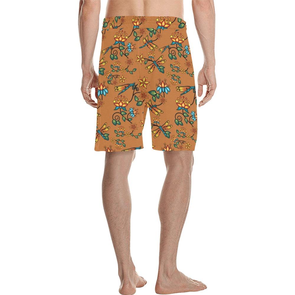 Dragon Lily Sierra Men's All Over Print Casual Shorts (Model L23) Men's Casual Shorts (L23) e-joyer 