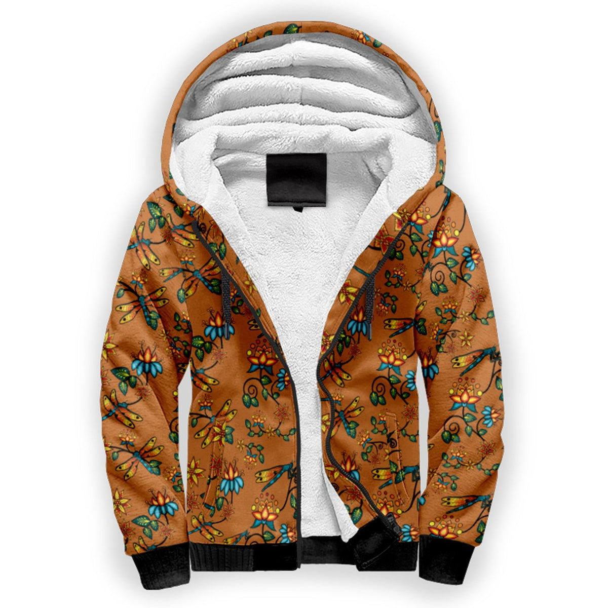 Dragon Lily Sierra Sherpa Hoodie by 49 Dzine