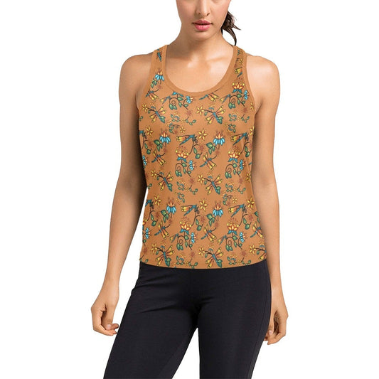 Dragon Lily Sierra Women's Racerback Tank Top (Model T60) Racerback Tank Top (T60) e-joyer 