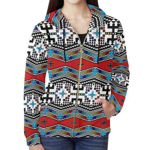 dragonflies All Over Print Full Zip Hoodie for Women (Model H14) All Over Print Full Zip Hoodie for Women (H14) e-joyer 