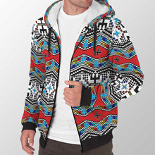 Load image into Gallery viewer, Dragonflies Sherpa Hoodie 49 Dzine 
