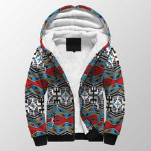 Load image into Gallery viewer, Dragonflies Sherpa Hoodie 49 Dzine 
