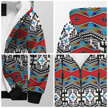 Load image into Gallery viewer, Dragonflies Sherpa Hoodie 49 Dzine 
