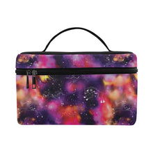 Load image into Gallery viewer, Animal Ancestors 9 Cosmic Swirl Purple and Red Cosmetic Bag
