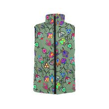 Load image into Gallery viewer, Indigenous Paisley Dark Sea Women&#39;s Padded Vest Jacket
