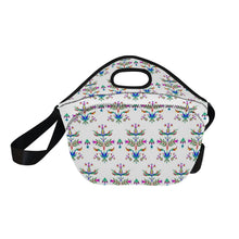 Load image into Gallery viewer, Dakota Damask White Neoprene Lunch Bag/Large
