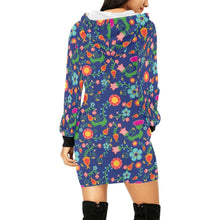 Load image into Gallery viewer, Bee Spring Twilight Hoodie Dress
