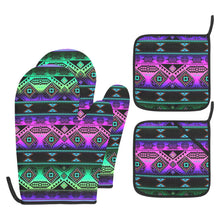 Load image into Gallery viewer, California Coast Sunrise Oven Mitt &amp; Pot Holder
