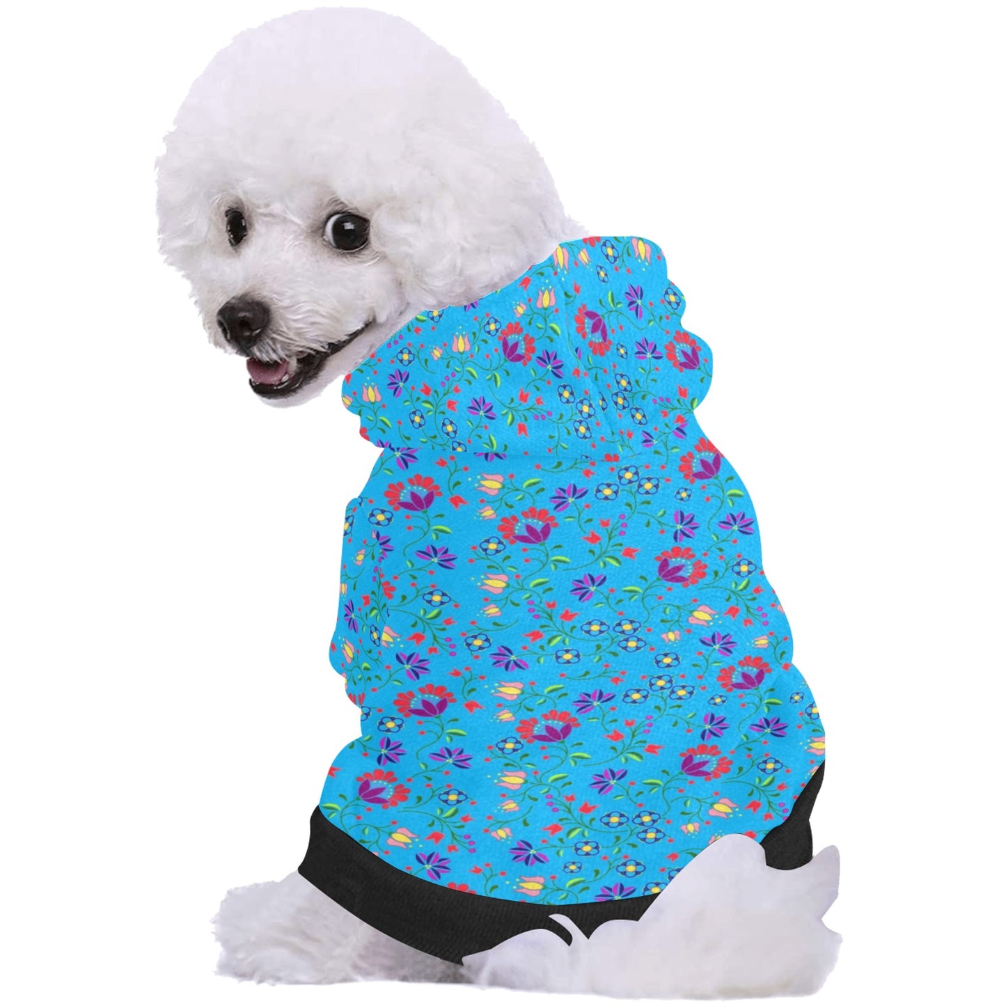 Fleur Indigine Ciel Pet Dog Hoodie