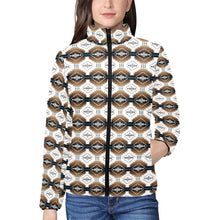 Load image into Gallery viewer, Cofitichequi White Women&#39;s Stand Collar Padded Jacket
