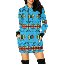 Load image into Gallery viewer, Sacred Trust Sky Hoodie Dress
