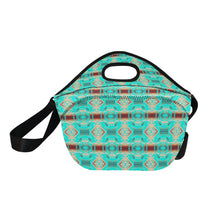 Load image into Gallery viewer, Gathering Earth Turquoise Neoprene Lunch Bag/Large
