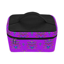 Load image into Gallery viewer, Dakota Damask Purple Cosmetic Bag/Large
