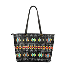 Load image into Gallery viewer, Sacred Trust Black Colour Leather Tote Bag
