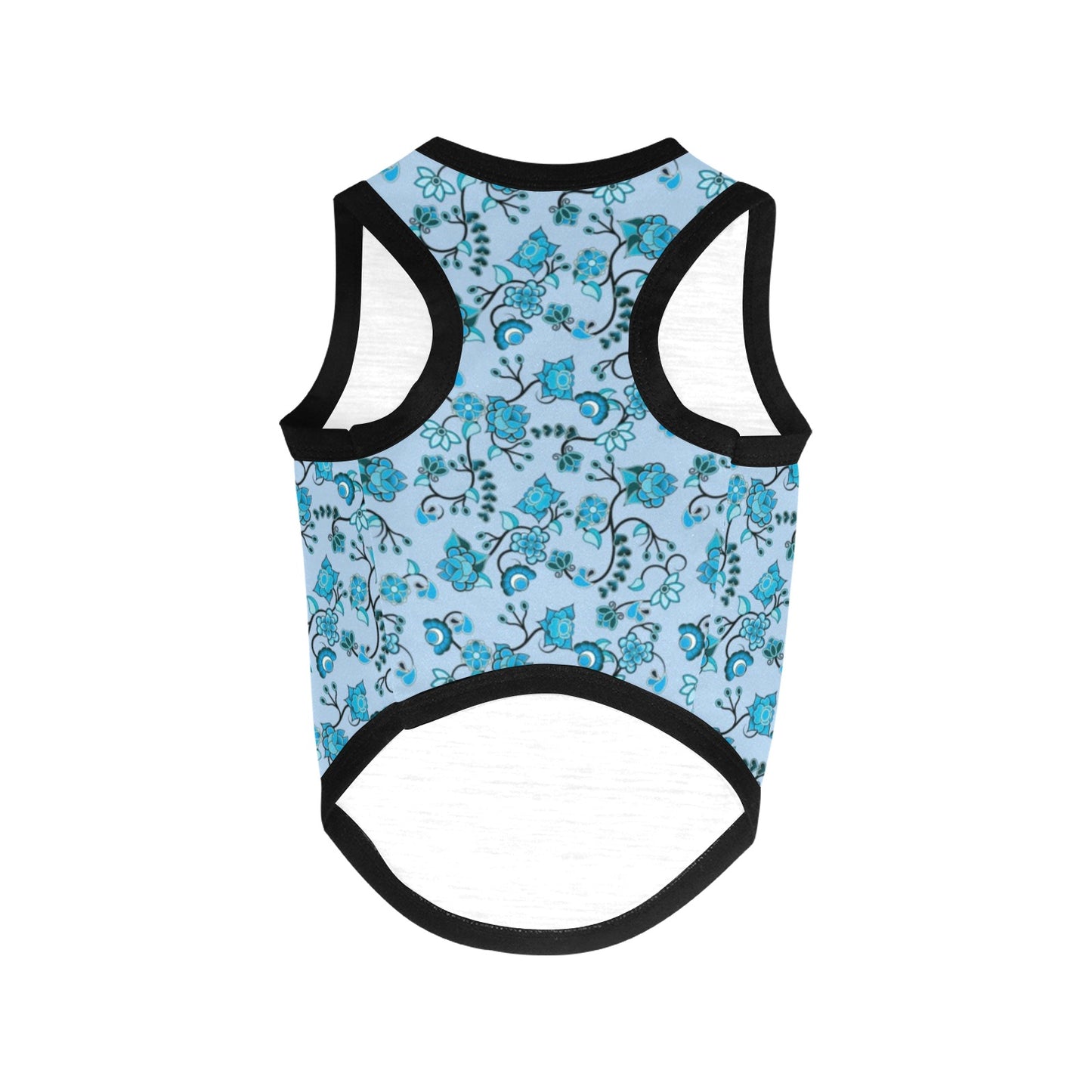 Blue Floral Amour Pet Tank Top