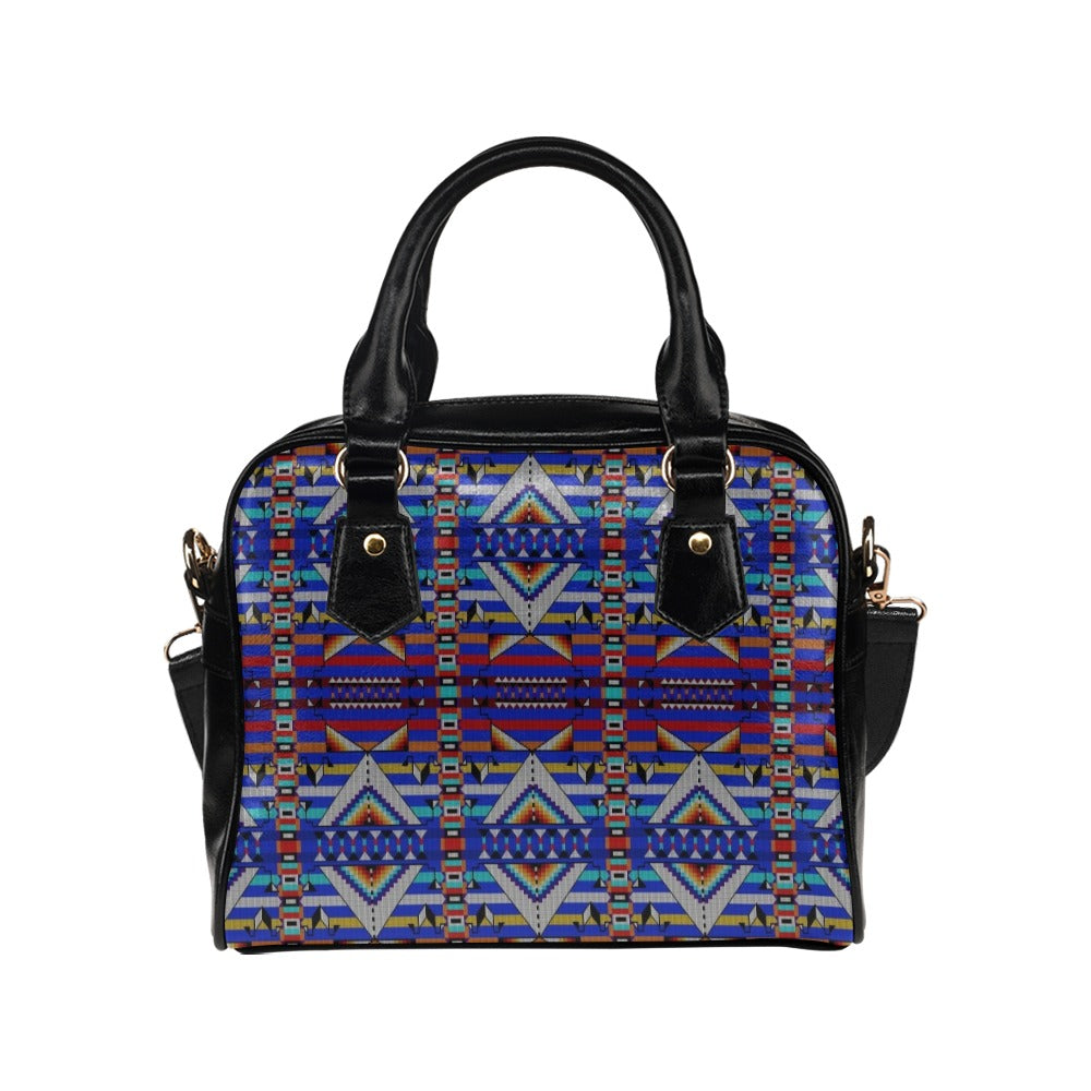 Medicine Blessing Blue Shoulder Handbag