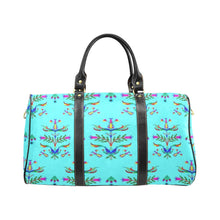 Load image into Gallery viewer, Dakota Damask Turquoise Waterproof Travel Bag
