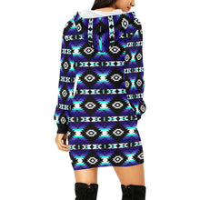 Load image into Gallery viewer, Cree Confederacy Midnight Hoodie Dress
