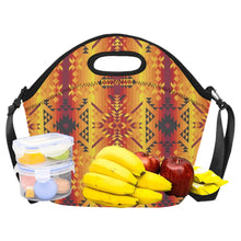 Load image into Gallery viewer, Desert Geo Yellow Red Neoprene Lunch Bag/Large
