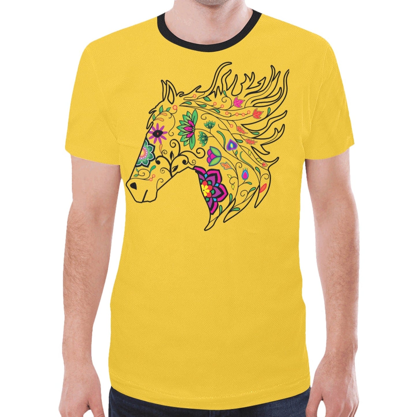 Horse Spirit Guide (Yellow) New T-shirt for Men