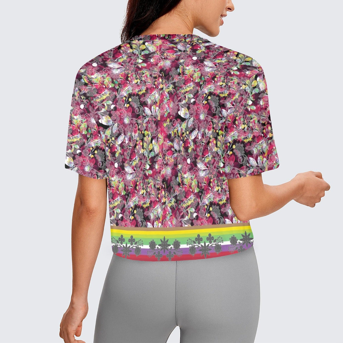 Culture in Nature Maroon Crop Top