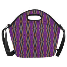 Load image into Gallery viewer, Diamond in the Bluff Purple Neoprene Lunch Bag/Large
