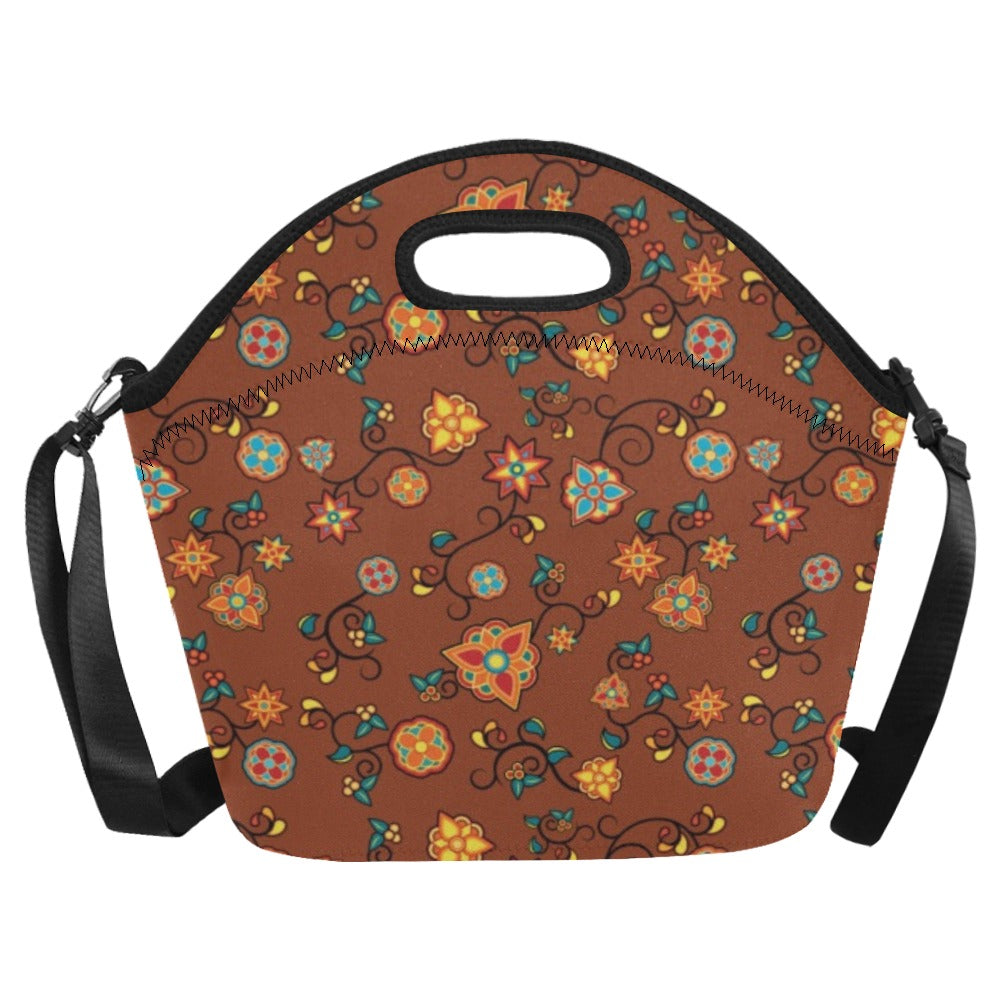 Fire Bloom Shade Neoprene Lunch Bag/Large