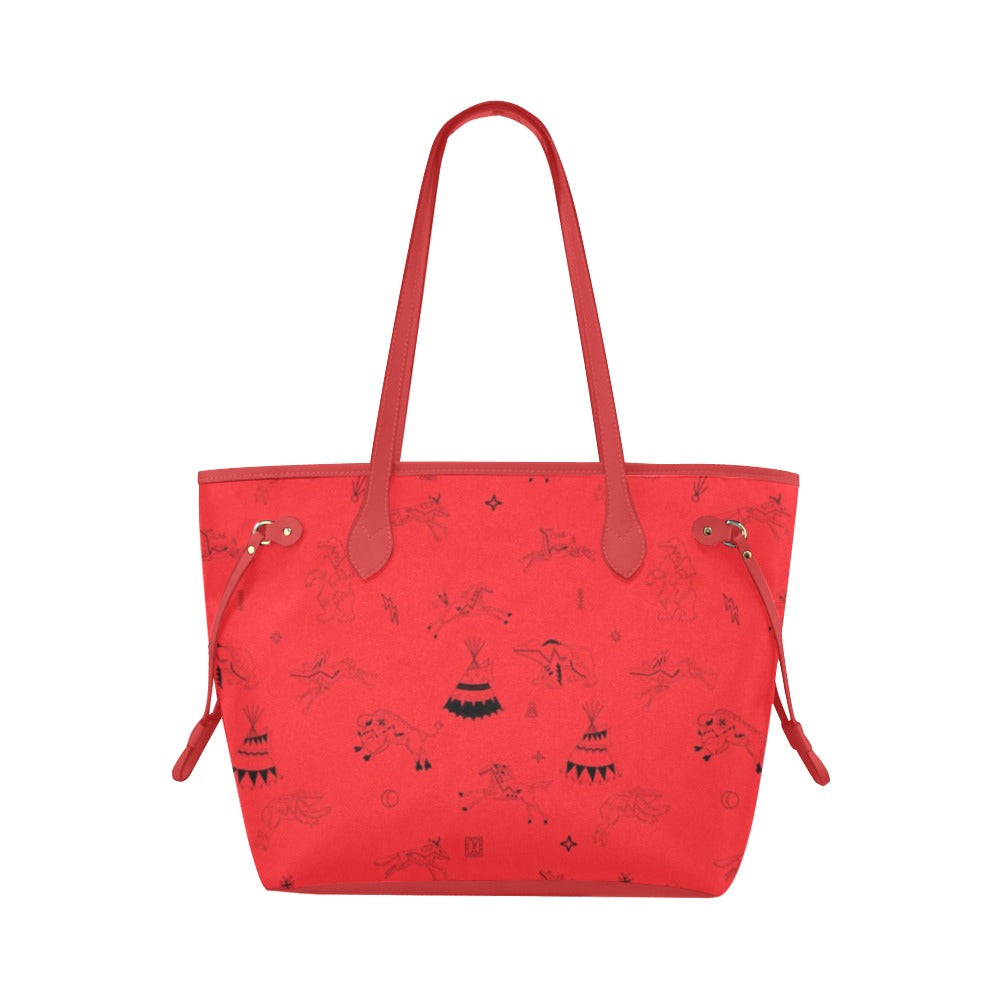 Ledger Dables Red Clover Canvas Tote Bag