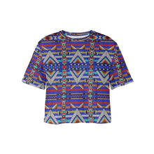 Load image into Gallery viewer, Medicine Blessing Blue Crop Top
