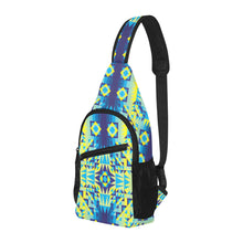 Load image into Gallery viewer, Kaleidoscope Jaune Bleu Chest Bag
