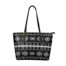 Load image into Gallery viewer, Sacred Trust Black Leather Tote Bag
