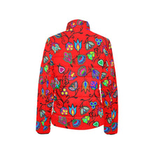 Load image into Gallery viewer, Indigenous Paisley Dahlia Women&#39;s Stand Collar Padded Jacket
