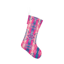 Load image into Gallery viewer, Desert Geo Blue Christmas Stocking
