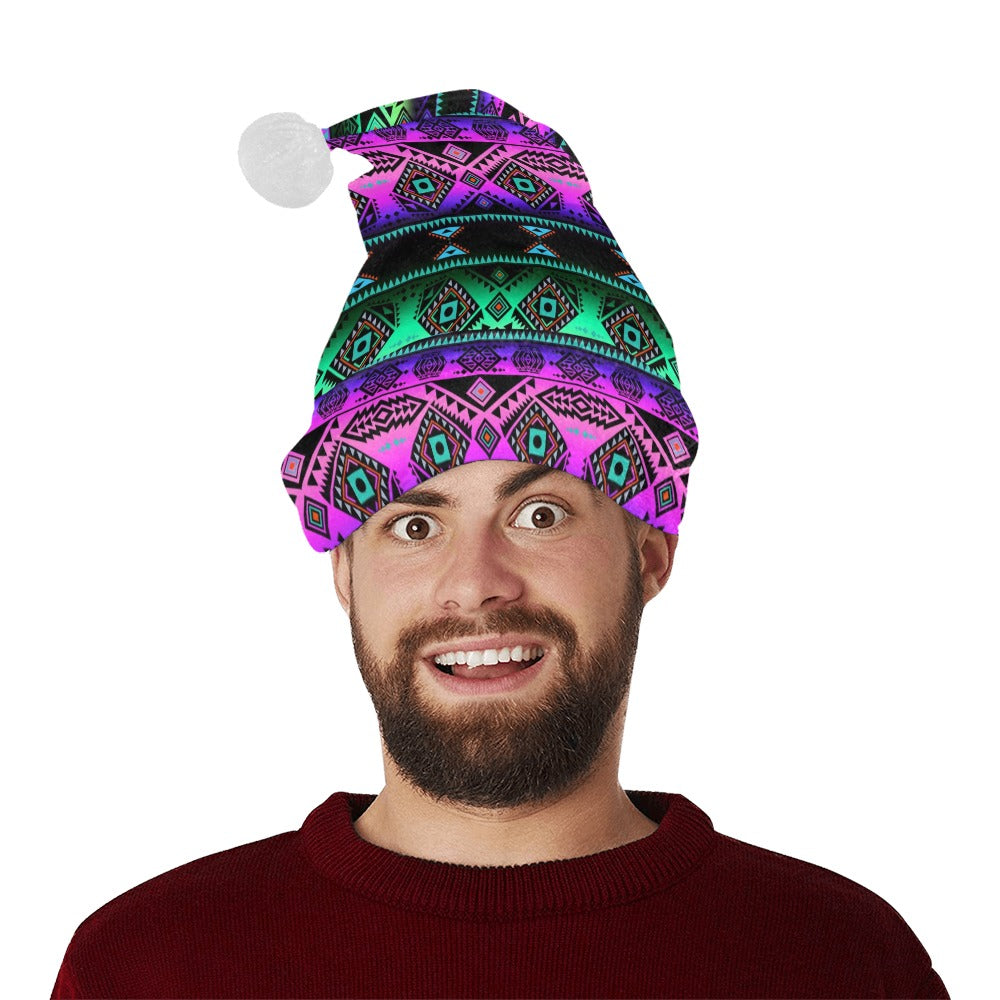 California Coast Sunrise Santa Hat