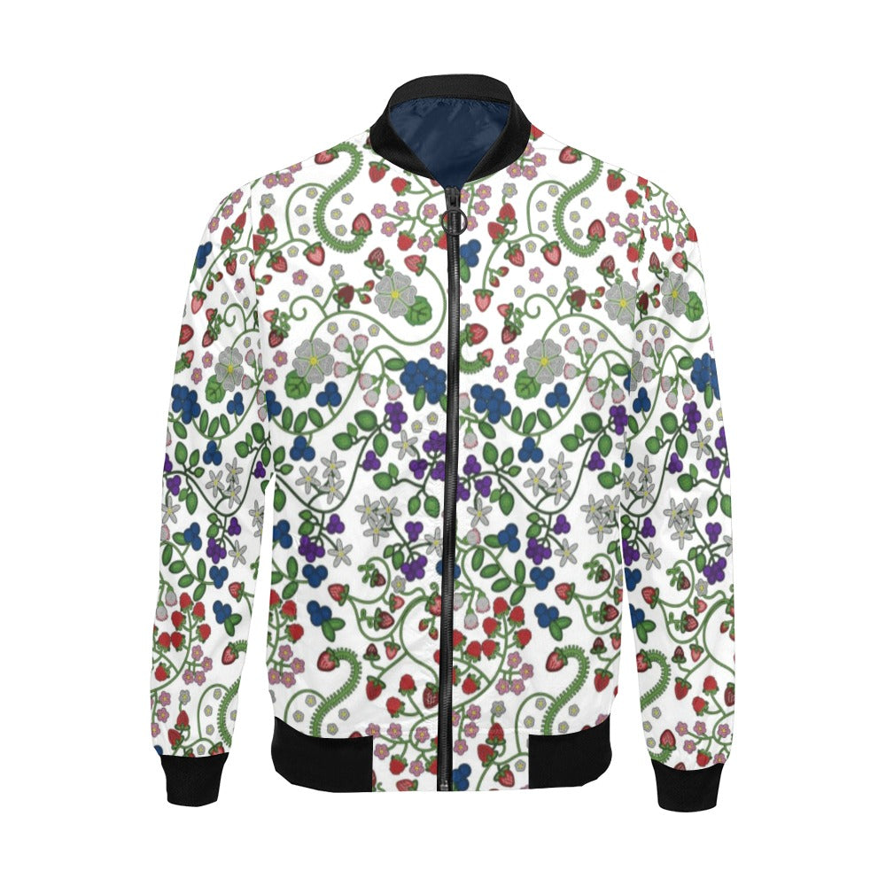Grandmother Stories White Bomber Jacket for Men