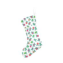 Load image into Gallery viewer, Berry Flowers White Christmas Stocking
