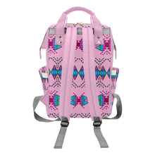 Load image into Gallery viewer, Sacred Trust Carnation Multi-Function Diaper Backpack/Diaper Bag
