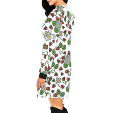 Load image into Gallery viewer, Strawberry Dreams White Hoodie Dress
