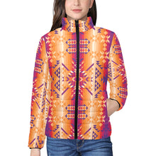 Load image into Gallery viewer, Desert Geo Women&#39;s Stand Collar Padded Jacket
