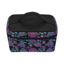 Load image into Gallery viewer, Beaded Nouveau Coal Cosmetic Bag
