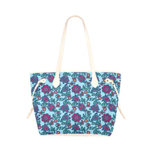 Load image into Gallery viewer, Beaded Nouveau Marine Clover Canvas Tote Bag
