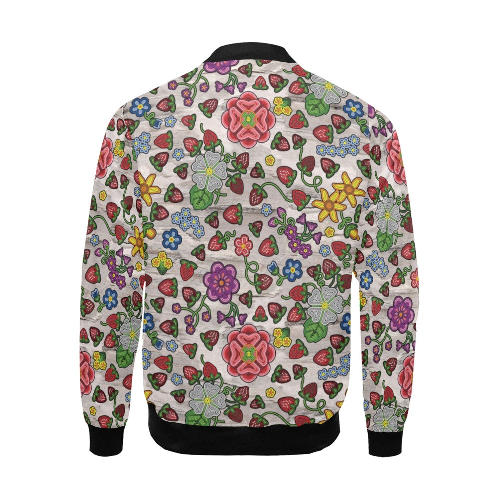 Berry Pop Bright Birch Bomber Jacket for Men